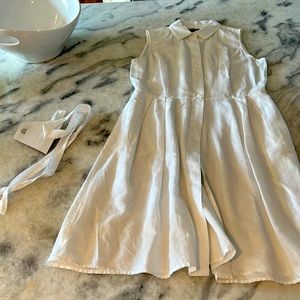 Banana Republic sundress size 8 belted white